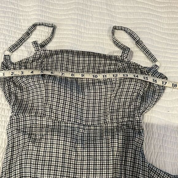 Urban Outfitter Gingham Black/White with Open Back Midi Dress Size S - Picture 6 of 10